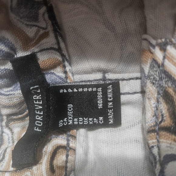 Forever 21 Abstract Patterned Pants - Picture 4 of 6